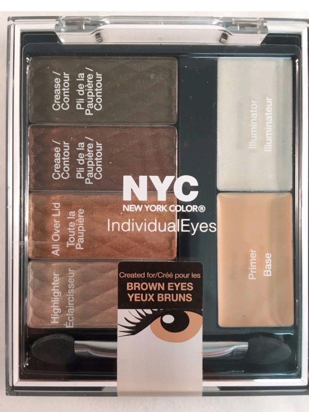 🦋 NYC IndividualEyes Eyeshadow Palette - Bronze, Cocoa, Taupe, Champagne